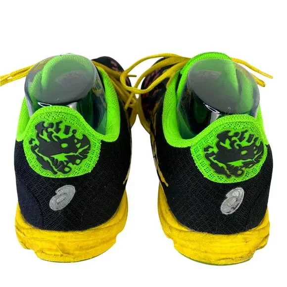 Asics Men's T307N GEL NoosaFAST Running Racing Shoe Black Green Yellow Red S 11 - Picture 8 of 10